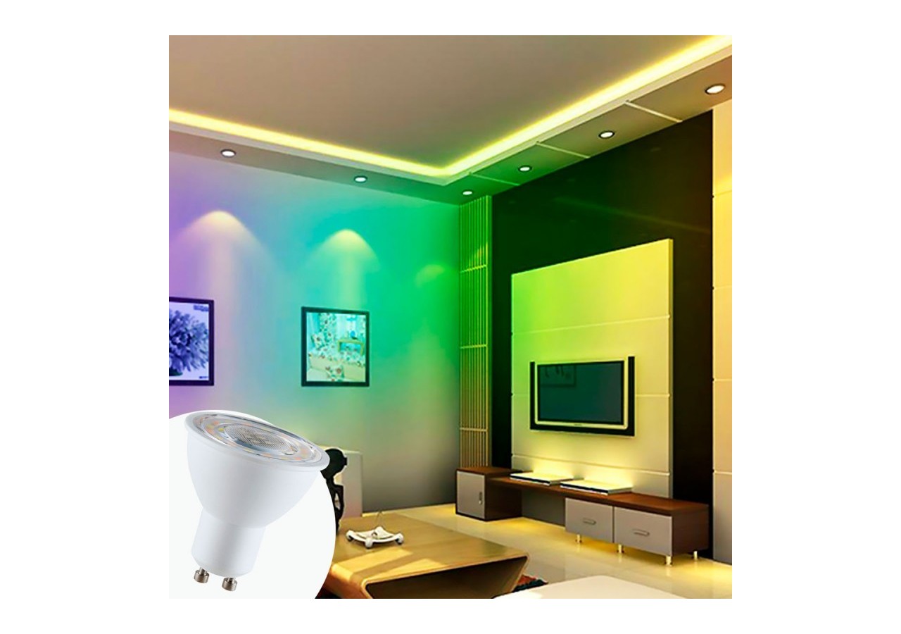 Ampoule LED Smart WIFI GU10 - RGBW + CCT - 5W - BW1-PAR16GU10-RGBCCT - Barcelona LED