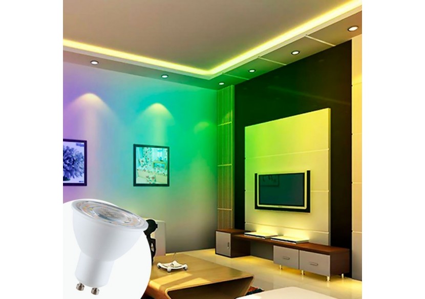 Ampoule LED Smart WIFI GU10 - RGBW + CCT - 5W - BW1-PAR16GU10-RGBCCT - Barcelona LED