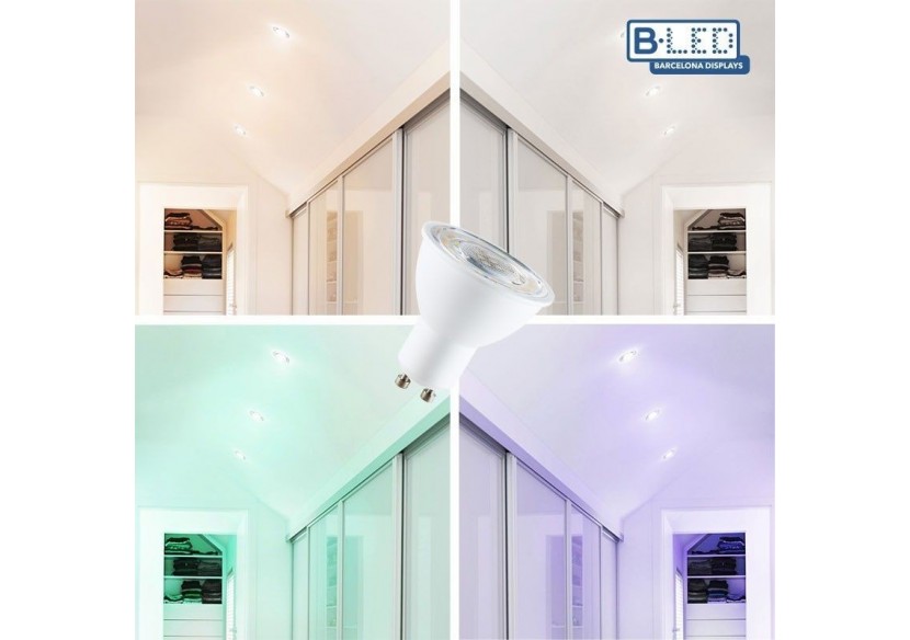 Ampoule LED Smart WIFI GU10 - RGBW + CCT - 5W - BW1-PAR16GU10-RGBCCT - Barcelona LED