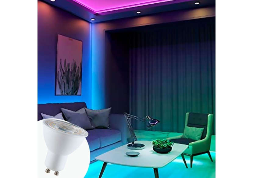 Ampoule LED Smart WIFI GU10 - RGBW + CCT - 5W - BW1-PAR16GU10-RGBCCT - Barcelona LED