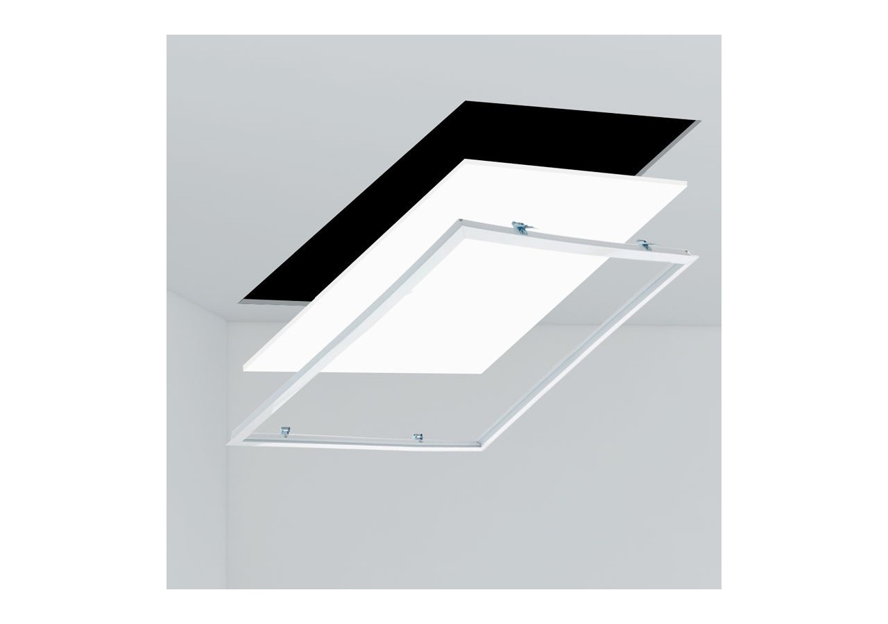 Panneau LED encastrable 120x60 extra-plat - 72W PHILIPS DRIVER UGR19 avec KIT de montage - B4296-BN - Barcelona LED