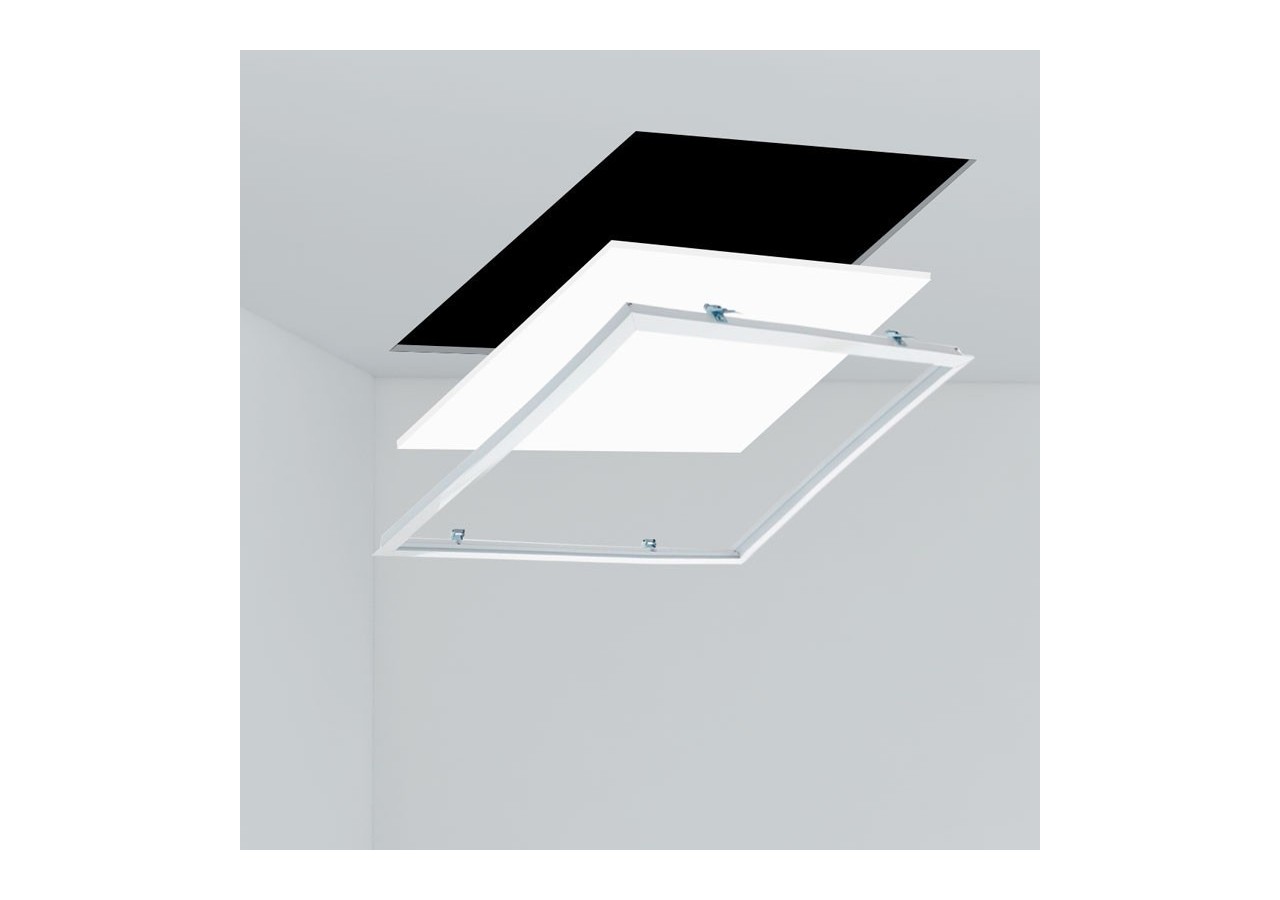 Panneau LED encastrable 60x60 - Driver OSRAM - 40W - UGR18 - CRI90 - Avec kit de montage - B4295-UGR18-BN - Barcelona LED