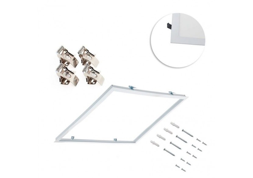 Panneau LED encastrable 60x60 - Driver OSRAM - 40W - UGR18 - CRI90 - Avec kit de montage - B4295-UGR18-BN - Barcelona LED