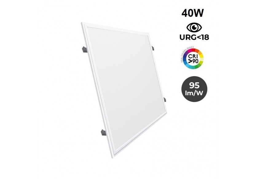 Panneau LED encastrable 60x60 - Driver OSRAM - 40W - UGR18 - CRI90 - Avec kit de montage - B4295-UGR18-BN - Barcelona LED