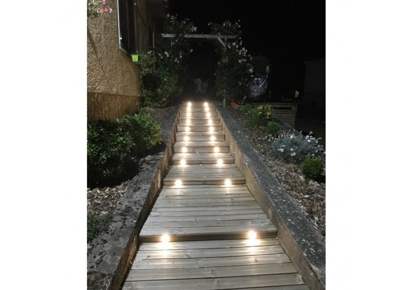 Spot encastrable au sol 0.5W 12V-DC IP67 diamètre 60x29,5mm 3000K - BA50010-BC - Barcelona LED