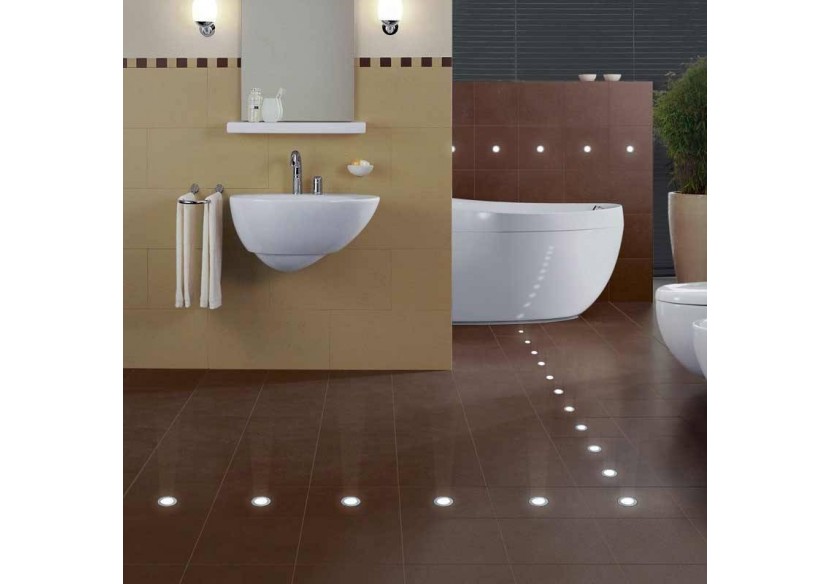 Spot encastrable au sol 0.5W 12V-DC IP67 diamètre 60x29,5mm 3000K - BA50010-BC - Barcelona LED