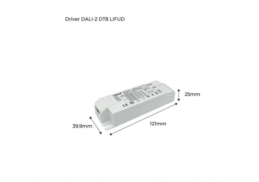 Driver DALI multicourant 12W et 100-350mA CCT et dimmable - LF-GSD012YK - Barcelona LED