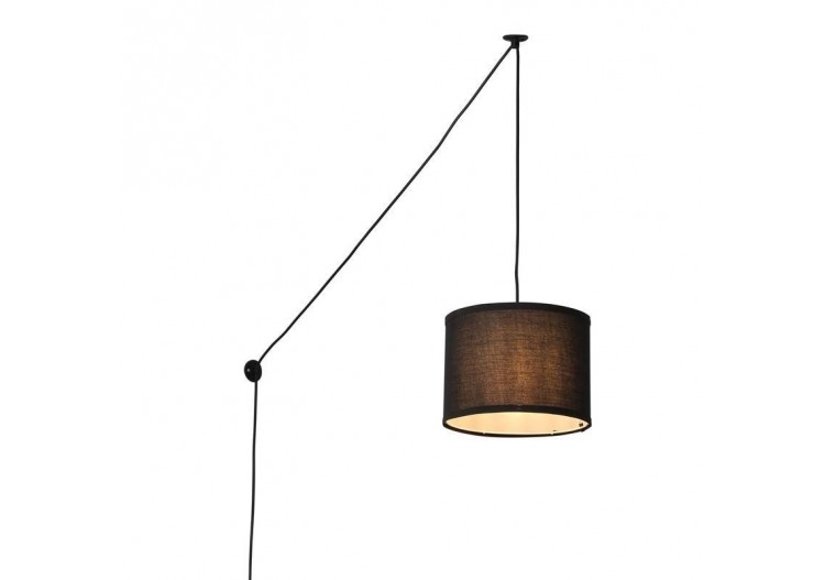 Suspension avec câble et abat-jour en tissu "KIM". - L3060-C-N - Barcelona LED 2