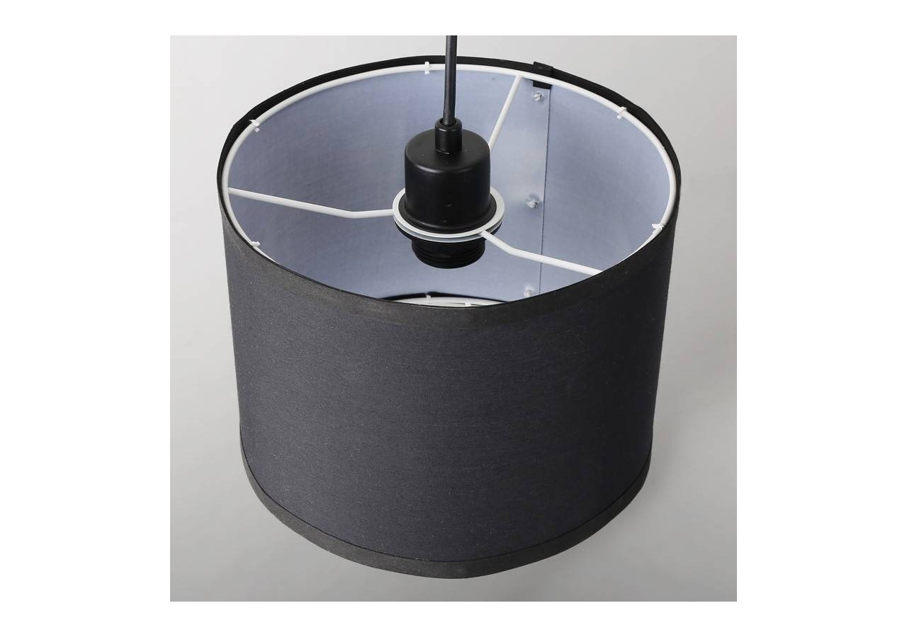 Suspension avec câble et abat-jour en tissu "KIM". - L3060-C-N - Barcelona LED