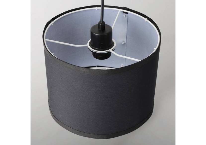 Suspension avec câble et abat-jour en tissu "KIM". - L3060-C-N - Barcelona LED