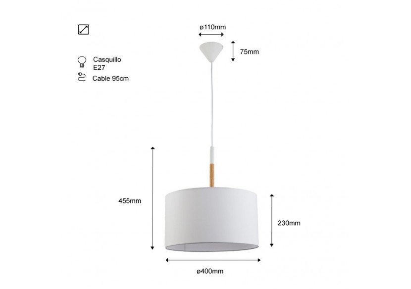 Plafonnier suspendu "Class XL". - LN1304-B - Barcelona LED