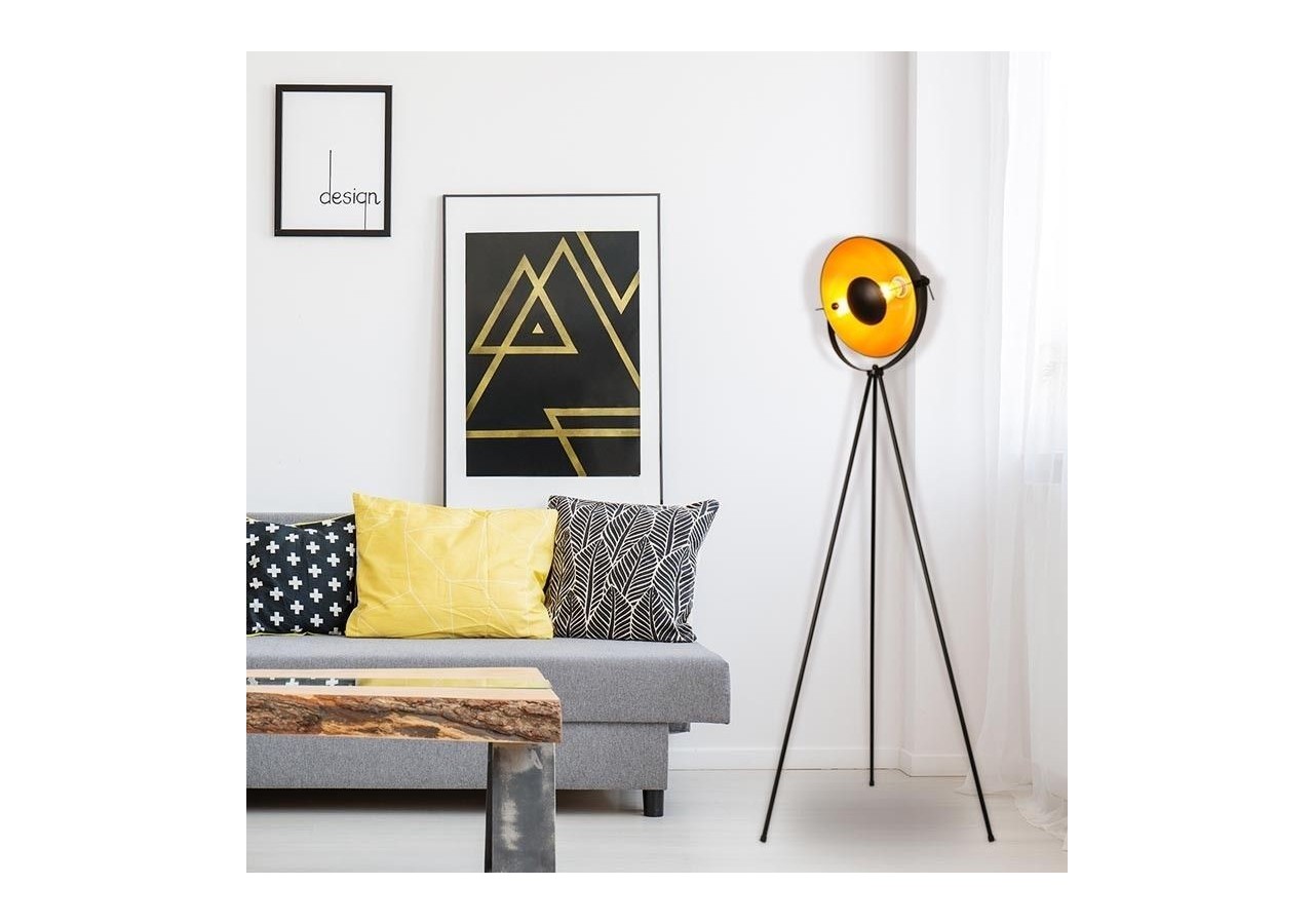 Lampadaire vintage avec trépied "Galilen" + ampoule RGBW + CCT WiFi - 9W - LV428-RGB-WIFI - Barcelona LED