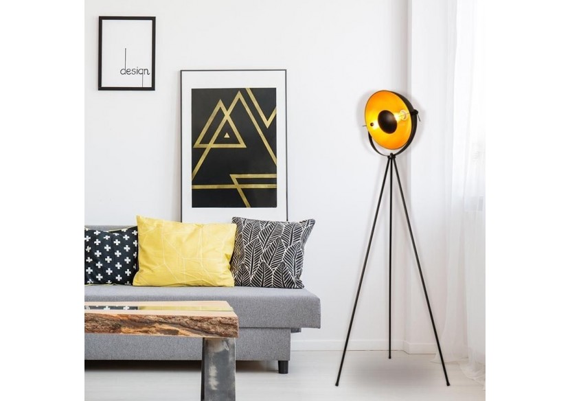 Lampadaire vintage avec trépied "Galilen" + ampoule RGBW + CCT WiFi - 9W - LV428-RGB-WIFI - Barcelona LED