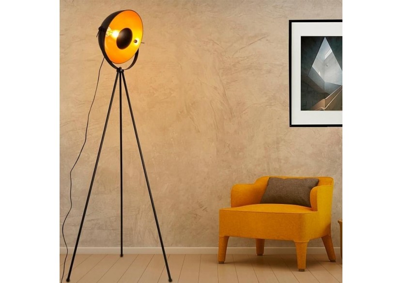 Lampadaire vintage avec trépied "Galilen" + ampoule RGBW + CCT WiFi - 9W - LV428-RGB-WIFI - Barcelona LED