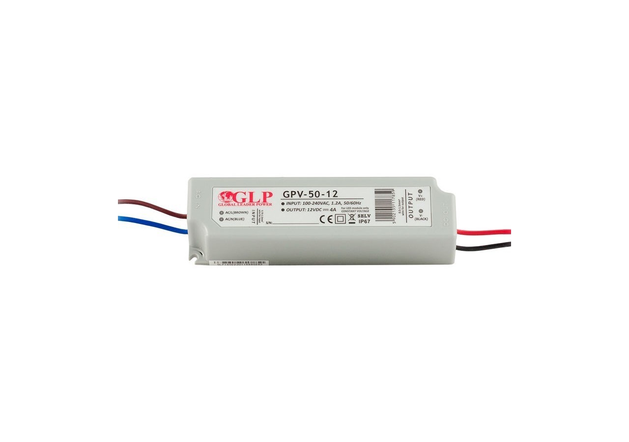 Alimentation LED 50W 12V - GPL - GPV-50-12 - Barcelona LED