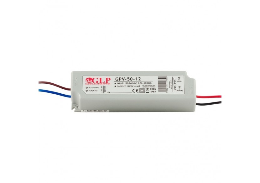 Alimentation LED 50W 12V - GPL - GPV-50-12 - Barcelona LED