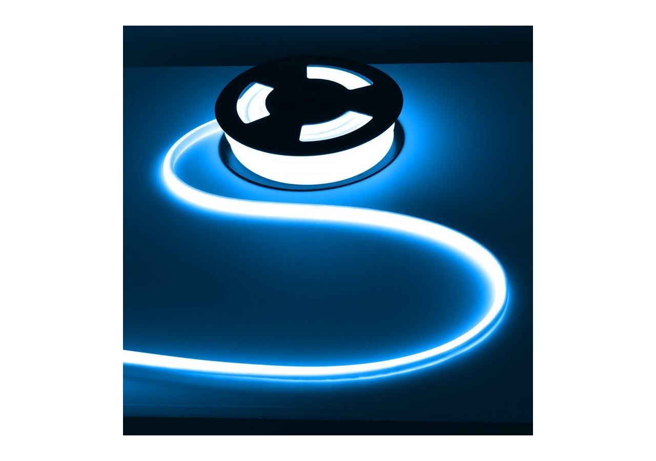 Néon LED flexible 24V DC-12x12mm-10 mètres-Kit complet-11W/m-IP67-Courbure verticale - N1212-10M-AZ - Barcelona LED