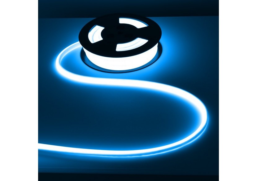 Néon LED flexible 24V DC-12x12mm-10 mètres-Kit complet-11W/m-IP67-Courbure verticale - N1212-10M-AZ - Barcelona LED