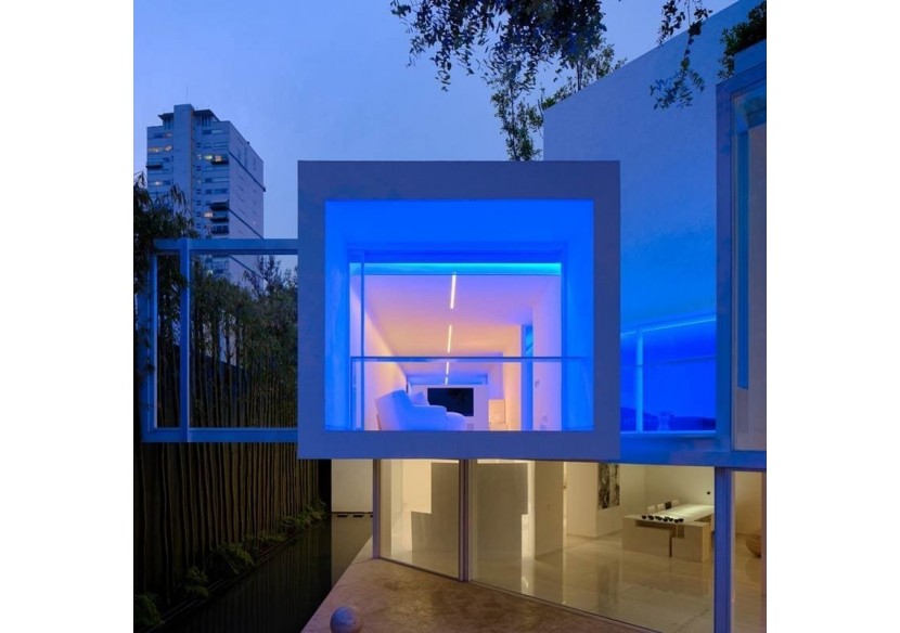 Néon LED flexible 24V DC-12x12mm-10 mètres-Kit complet-11W/m-IP67-Courbure verticale - N1212-10M-AZ - Barcelona LED