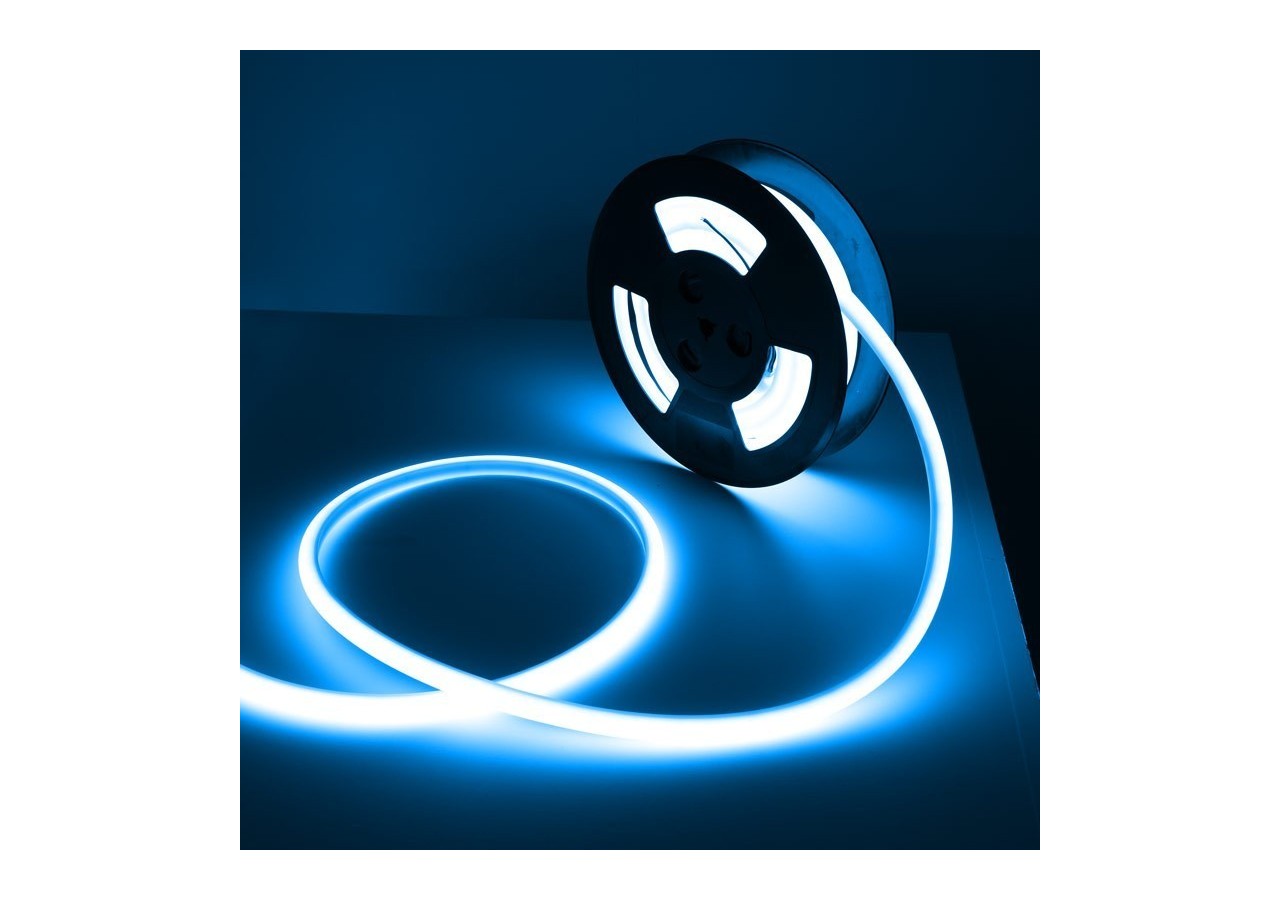 Néon LED flexible 24V DC-12x12mm-10 mètres-Kit complet-11W/m-IP67-Courbure verticale - N1212-10M-AZ - Barcelona LED