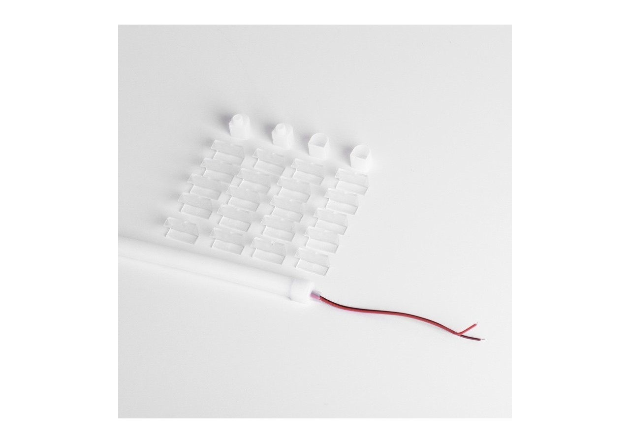 Néon LED flexible 24V DC-12x12mm-10 mètres-Kit complet-11W/m-IP67-Courbure verticale - N1212-10M-AZ - Barcelona LED