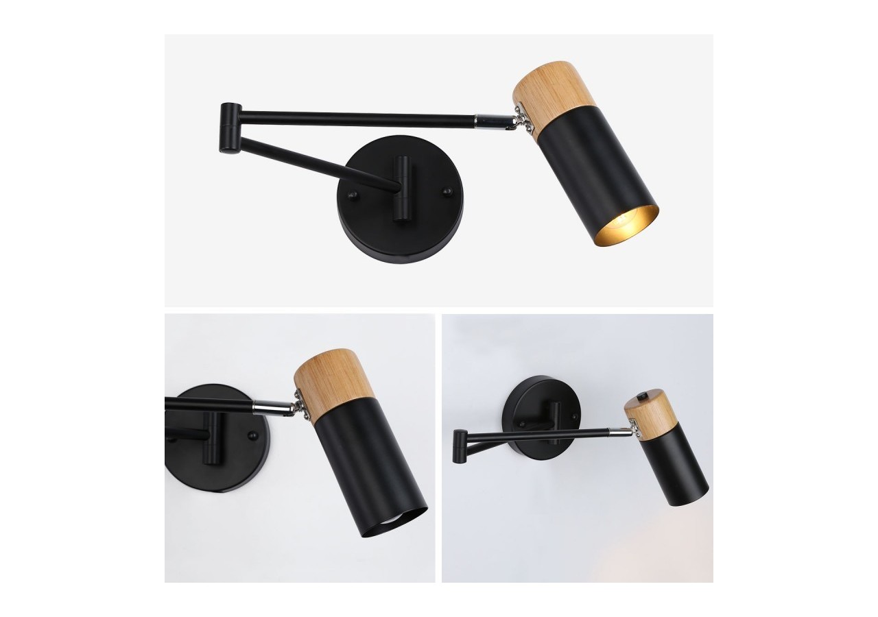 Applique murale scandinave extensible "Logan"-E27 G45 - LN1302-N - Barcelona LED