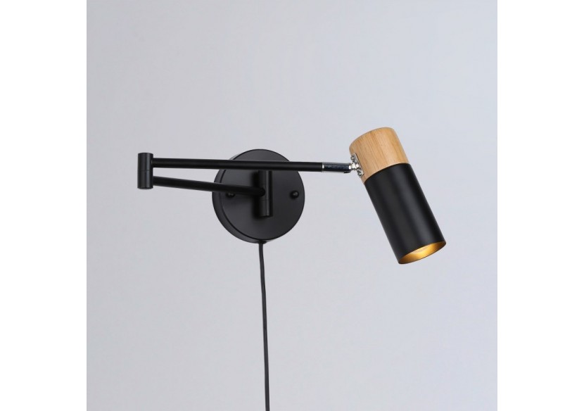 Applique murale extensible avec prise "Logan" - LN1302-EU-N - Barcelona LED