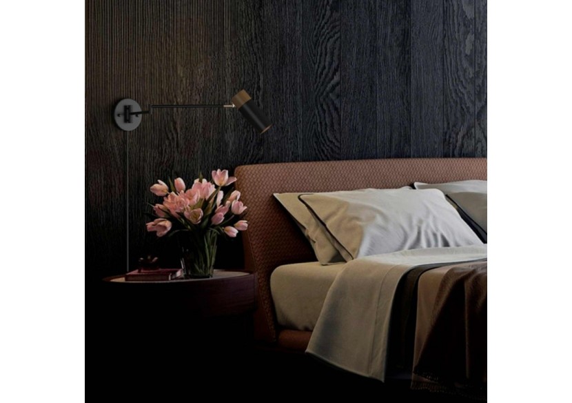 Applique murale extensible avec prise "Logan" - LN1302-EU-N - Barcelona LED