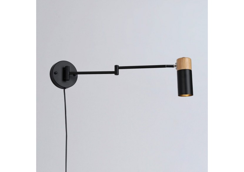 Applique murale extensible avec prise "Logan" - LN1302-EU-N - Barcelona LED