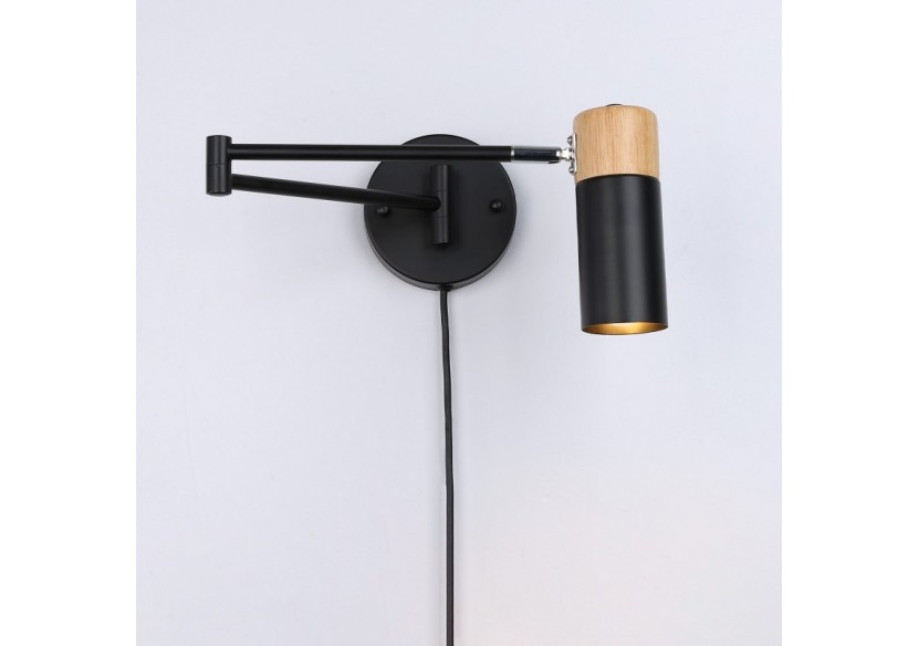 Applique murale extensible avec prise "Logan" - LN1302-EU-N - Barcelona LED