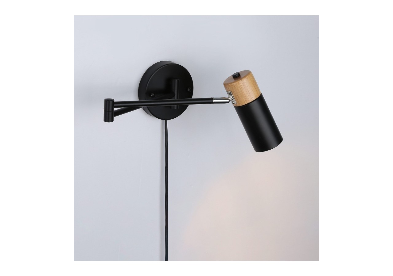 Applique murale extensible avec prise "Logan" - LN1302-EU-N - Barcelona LED