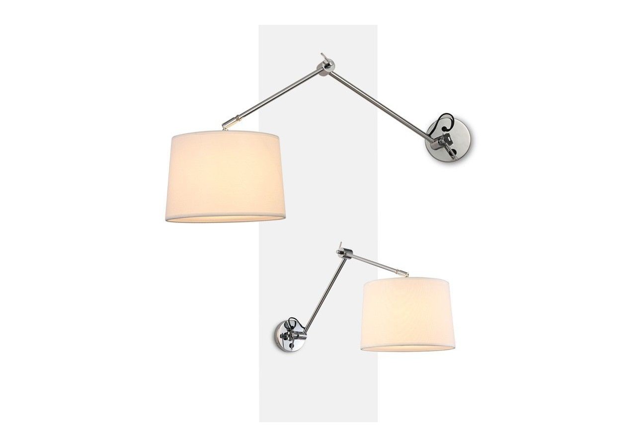 Applique ELBOW E27 avec bras articulé - L3010-P-CR - Barcelona LED