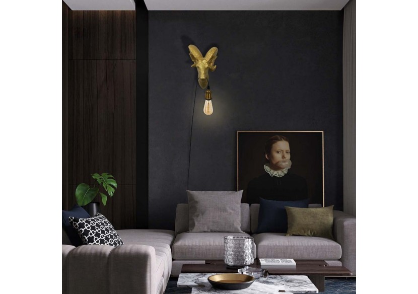 Lampe murale "Capris" Golden Muflon E27 - L4043-D - Barcelona LED