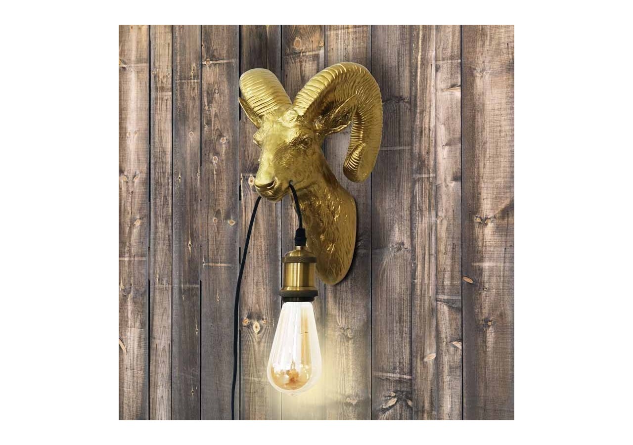 Lampe murale "Capris" Golden Muflon E27 - L4043-D - Barcelona LED