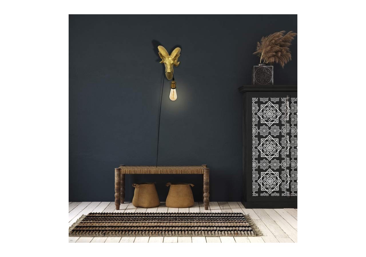 Lampe murale "Capris" Golden Muflon E27 - L4043-D - Barcelona LED