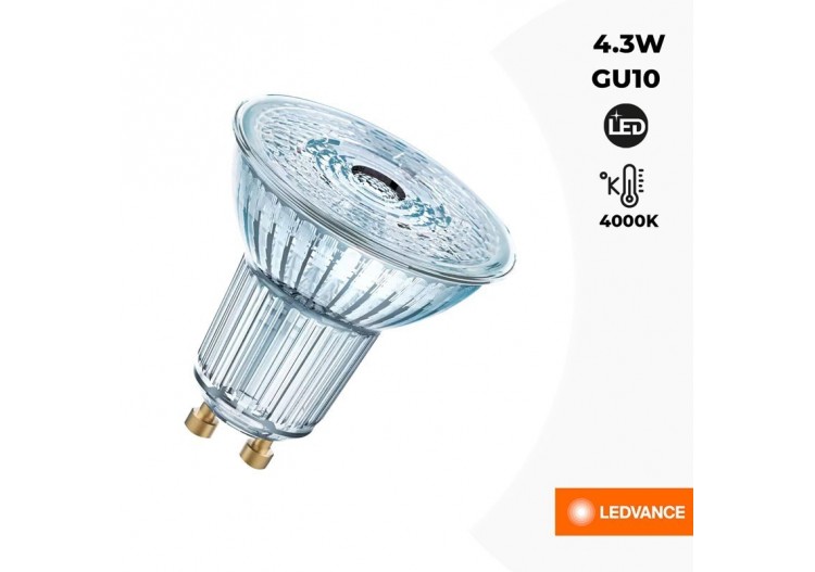 Ampoule GU10 LED VALUE PAR16 50-4,3W-36 degrés-4000K - O055155 - Barcelona LED