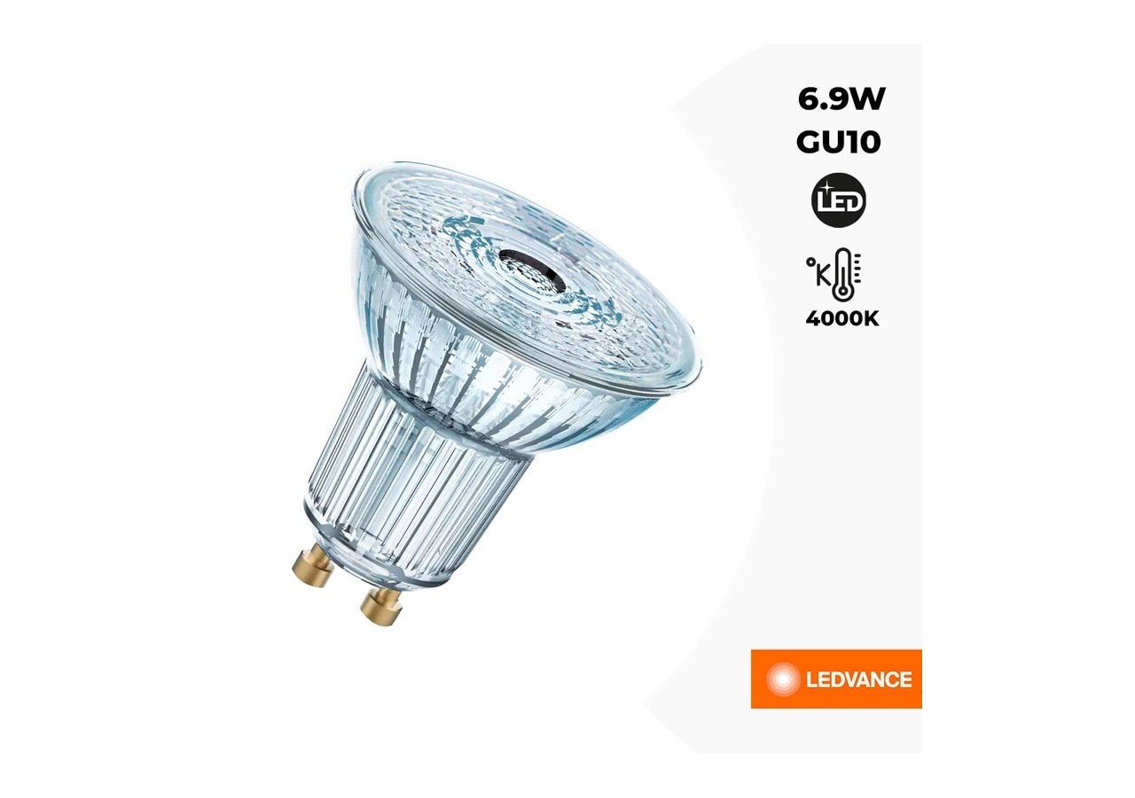 Ampoule LED VALUE PAR16 80 GU10 120 degrés 6,9W 4000K - O096721 - Barcelona LED