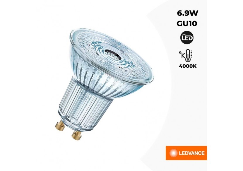 Ampoule LED VALUE PAR16 80 GU10 120 degrés 6,9W 4000K - O096721 - Barcelona LED