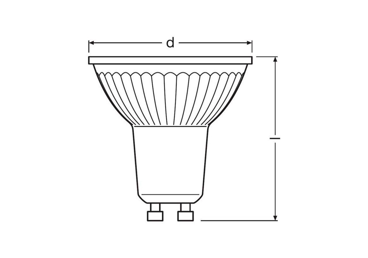 Ampoule LED VALUE PAR16 80 GU10 120 degrés 6,9W 6500K - O096745 - Barcelona LED