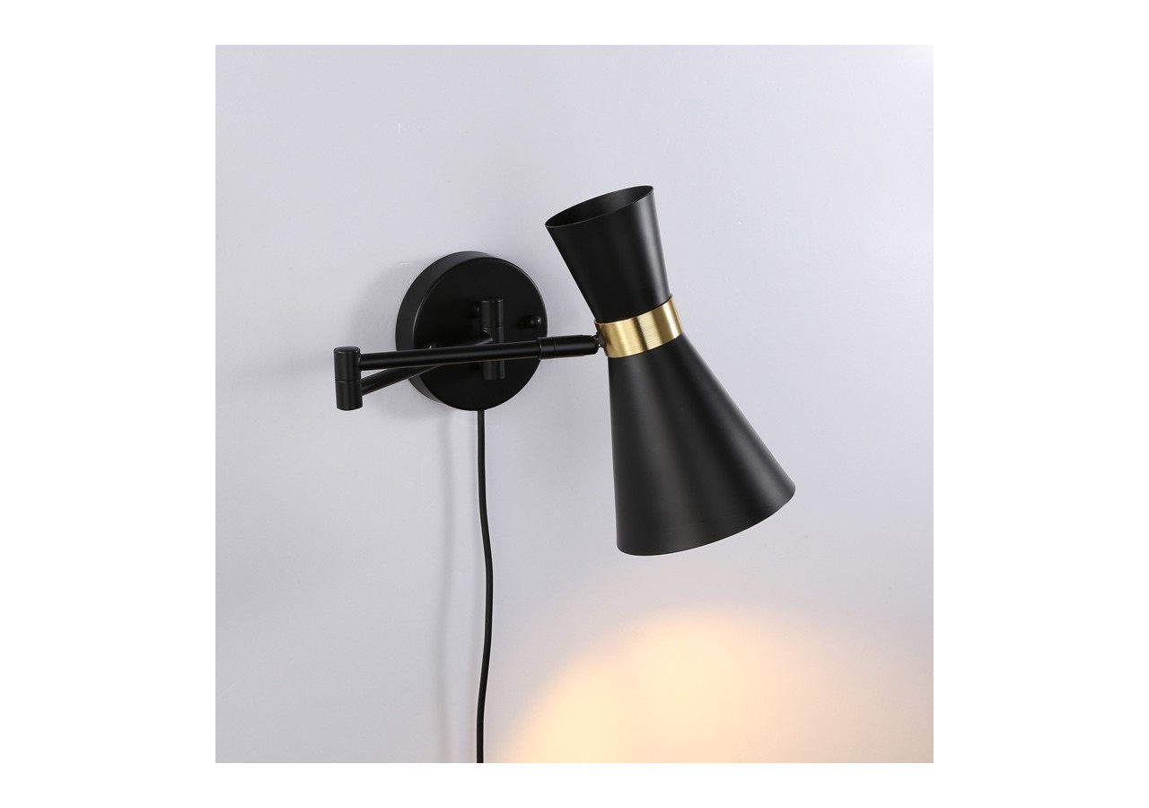 Applique murale avec bras articulé et prise "Silva" - LN3008-EU-ND - Barcelona LED