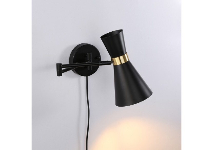 Applique murale avec bras articulé et prise "Silva" - LN3008-EU-ND - Barcelona LED