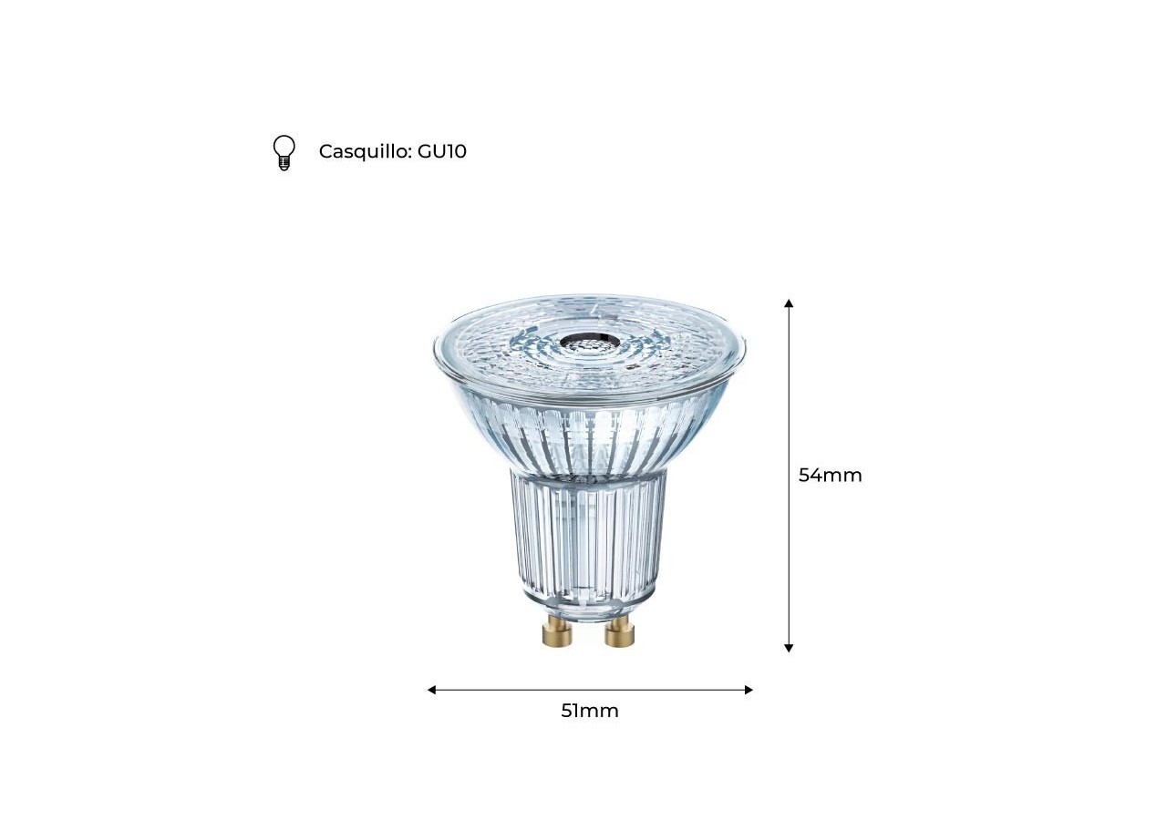 Ampoule PARATHOM PRO PAR16 35 GU10 36 degrés 3,4W 4000K - O608351 - Barcelona LED
