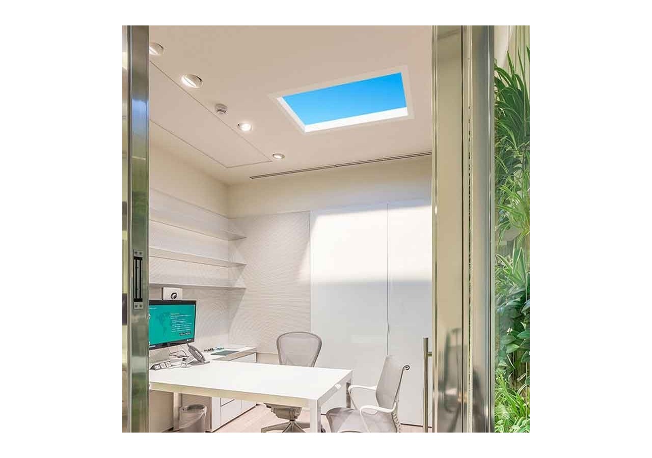 Panneau LED "Blue Skylight"-effet de ciel-Daylight-36W - B5228-BS-60X30 - Barcelona LED