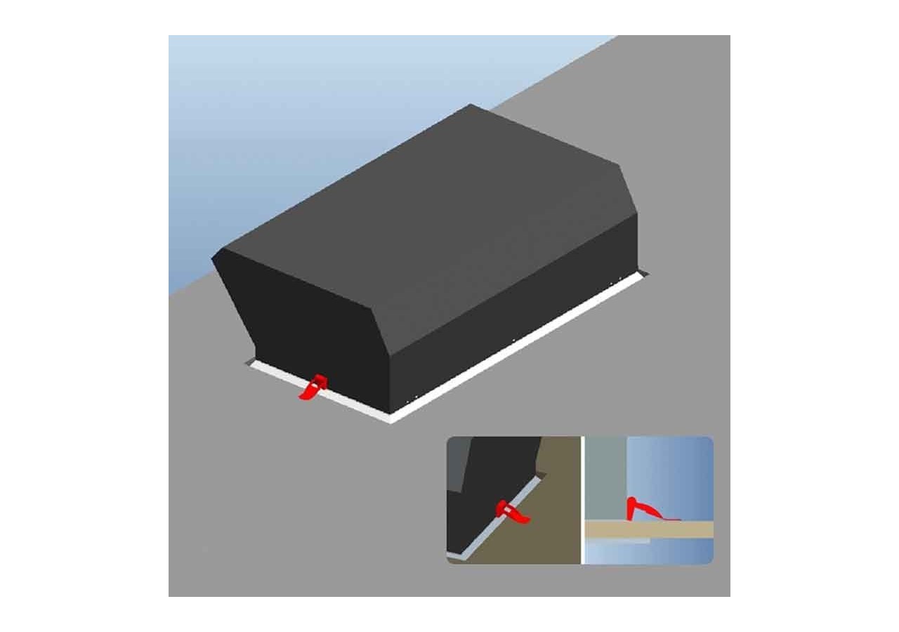 Panneau LED "Blue Skylight"-effet de ciel-Daylight-36W - B5228-BS-60X30 - Barcelona LED