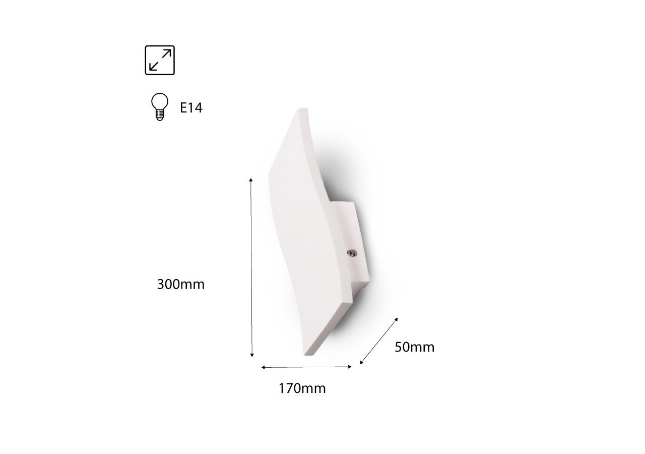 Applique en plâtre "LUCY" E14 - B275 - Barcelona LED