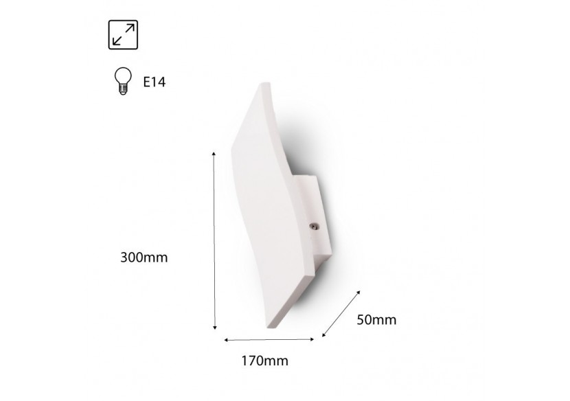 Applique en plâtre "LUCY" E14 - B275 - Barcelona LED