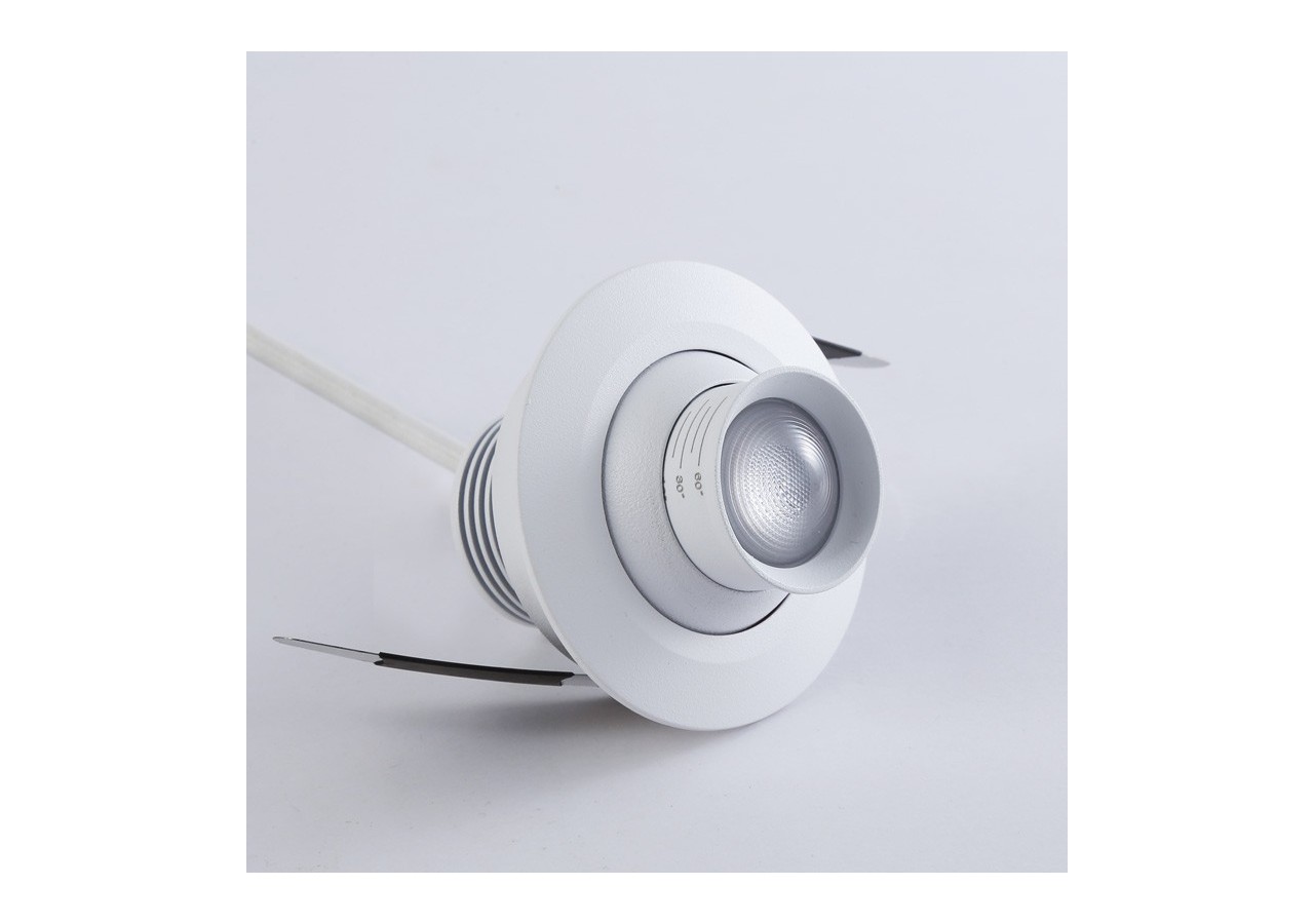 Spot encastré LED avec zoom-Réglable-Puce Cree-2700K-3W - B2050-B - Barcelona LED