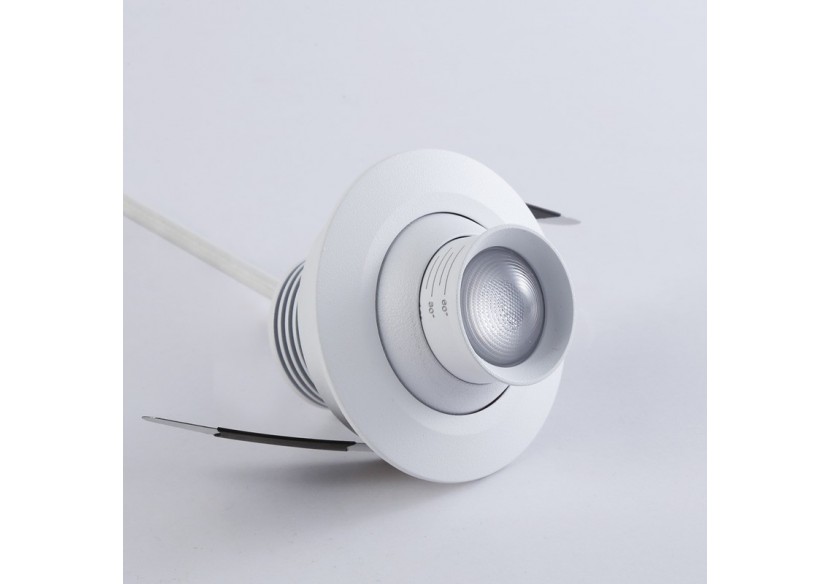 Spot encastré LED avec zoom-Réglable-Puce Cree-2700K-3W - B2050-B - Barcelona LED