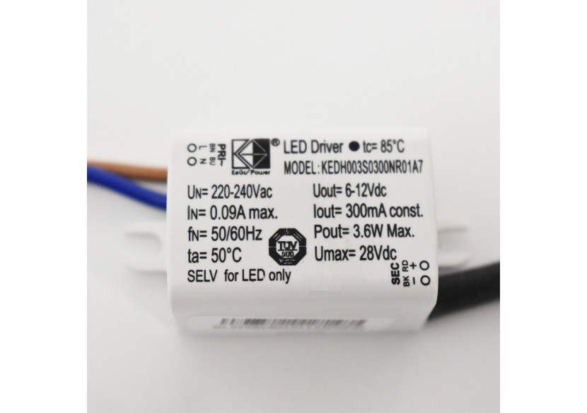 Spot encastré LED avec zoom-Réglable-Puce Cree-2700K-3W - B2050-B - Barcelona LED