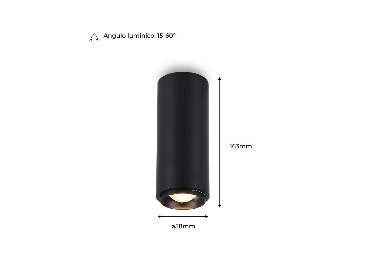 Spot avec angle d'éclairage réglable 2800K 8W - B2090-N-270 - Barcelona LED